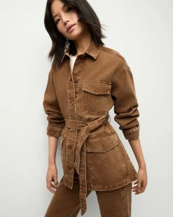 Veronica Beard Jackets & Outerwear|Matching Sets*Ramone Denim Chore Jacket in Brown DeepOchre