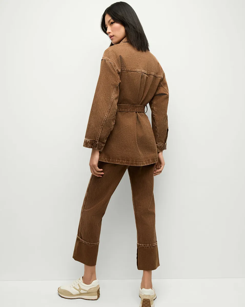 Veronica Beard Jackets & Outerwear|Matching Sets*Ramone Denim Chore Jacket in Brown DeepOchre