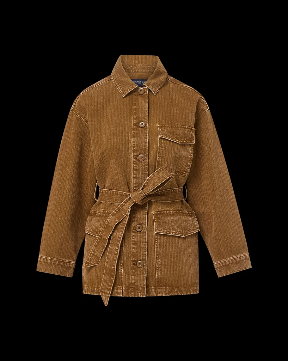 Veronica Beard Jackets & Outerwear|Matching Sets*Ramone Denim Chore Jacket in Brown DeepOchre