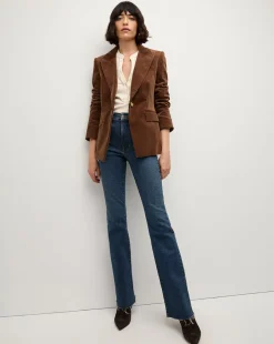 Veronica Beard Jackets & Outerwear*Reagan Corduroy Dickey Jacket in Dark Brown DarkCocoa