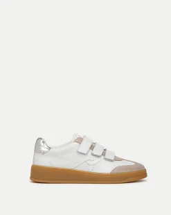 Veronica Beard Sneakers|The Veronicas' Favorites*Reagan Velcro Sneakers in White & Silver White/Silver