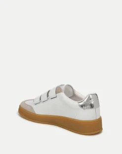Veronica Beard Sneakers|The Veronicas' Favorites*Reagan Velcro Sneakers in White & Silver White/Silver