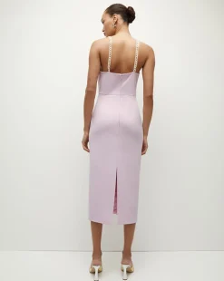 Veronica Beard Dresses*Reese Boat Neck Sheath Dress BarelyOrchid