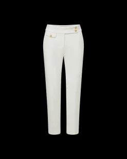 Veronica Beard Pants|Extended Sizes*Renzo Pant Off-WhiteWithGoldButtons