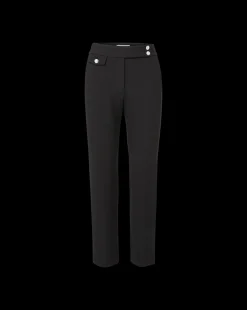 Veronica Beard Pants|Extended Sizes*Renzo Slim-Leg Pant Black/Silver