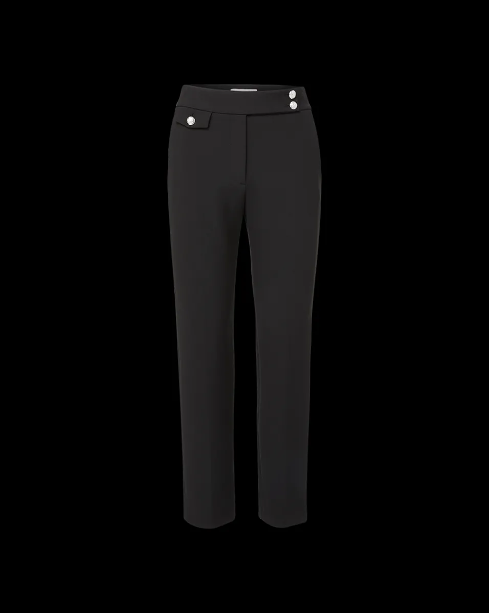 Veronica Beard Pants|Extended Sizes*Renzo Slim-Leg Pant Black/Silver