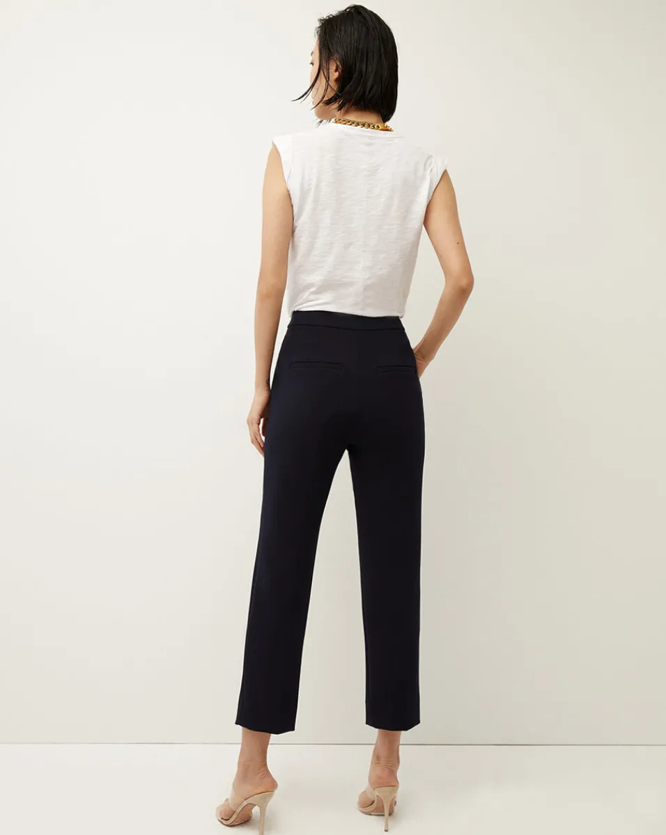 Veronica Beard Pants|Extended Sizes*Renzo Slim-Leg Pant Navy/Gold