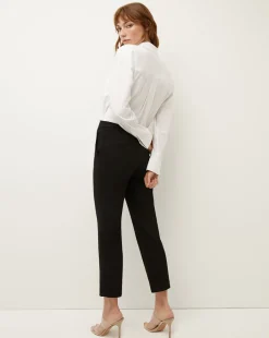 Veronica Beard Pants|Extended Sizes*Renzo Slim-Leg Pant Black/Gold