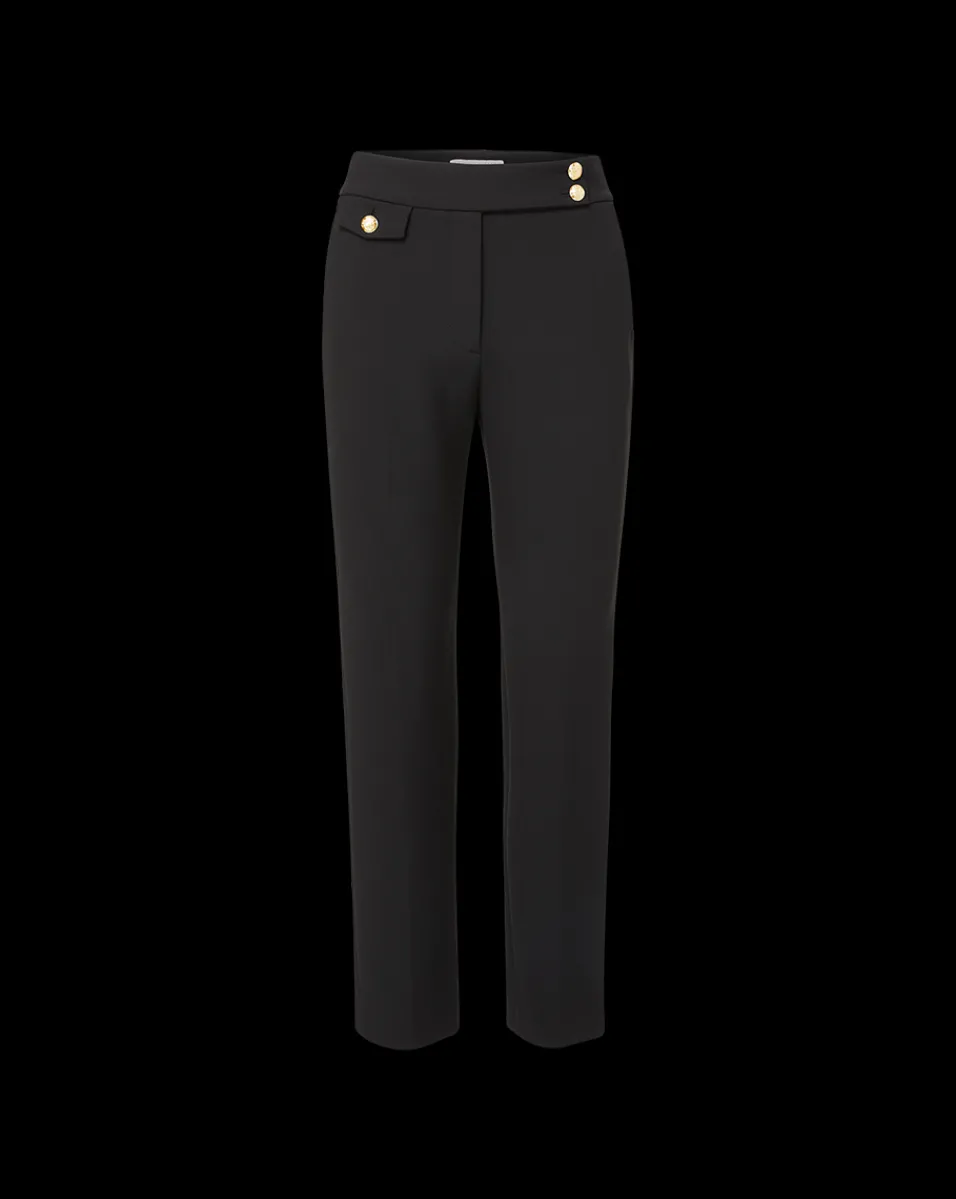 Veronica Beard Pants|Extended Sizes*Renzo Slim-Leg Pant Black/Gold