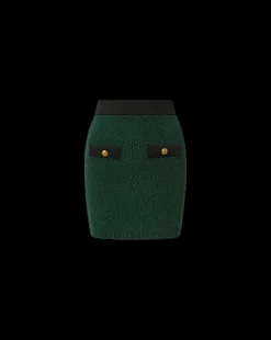 Veronica Beard Skirts & Shorts|Matching Sets*Rivka Tweed Skirt in Dark Green & Black Pine/Black