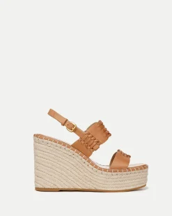 Veronica Beard Sandals*Riya Raffia Wedge Sandal in Natural