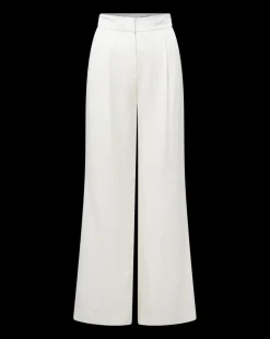 Veronica Beard Pants|Party Dressing*Robinne Wide-Leg Pants in Cream Dove