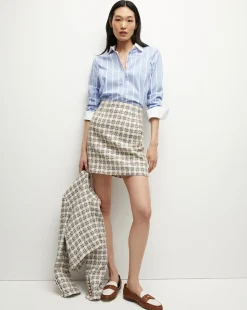 Veronica Beard Skirts & Shorts*Roman Tweed Skirt in Ivory/Camel