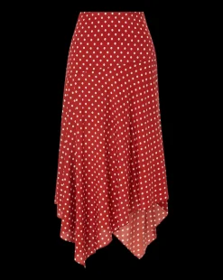 Veronica Beard Skirts & Shorts*Rosemary Polka-Dot Skirt in Brick Red/Ecru BrickRed/Ecru