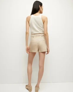 Veronica Beard Skirts & Shorts|Vb Classics*Runo Linen Short KhakiMelange