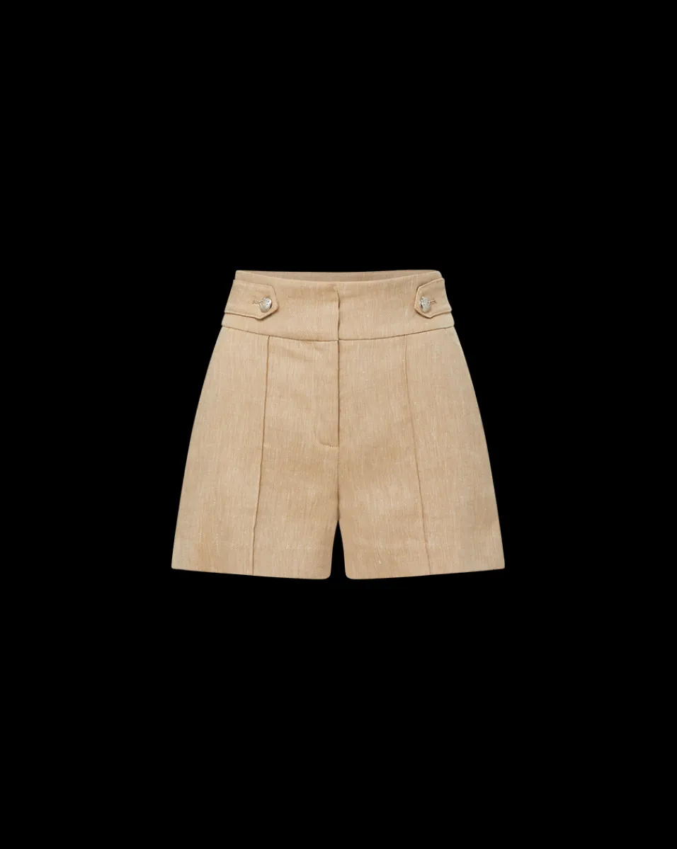 Veronica Beard Skirts & Shorts|Vb Classics*Runo Linen Short KhakiMelange
