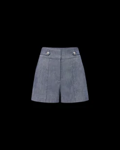 Veronica Beard Skirts & Shorts|Vb Classics*Runo Linen Short in Blue Melange BlueMelange