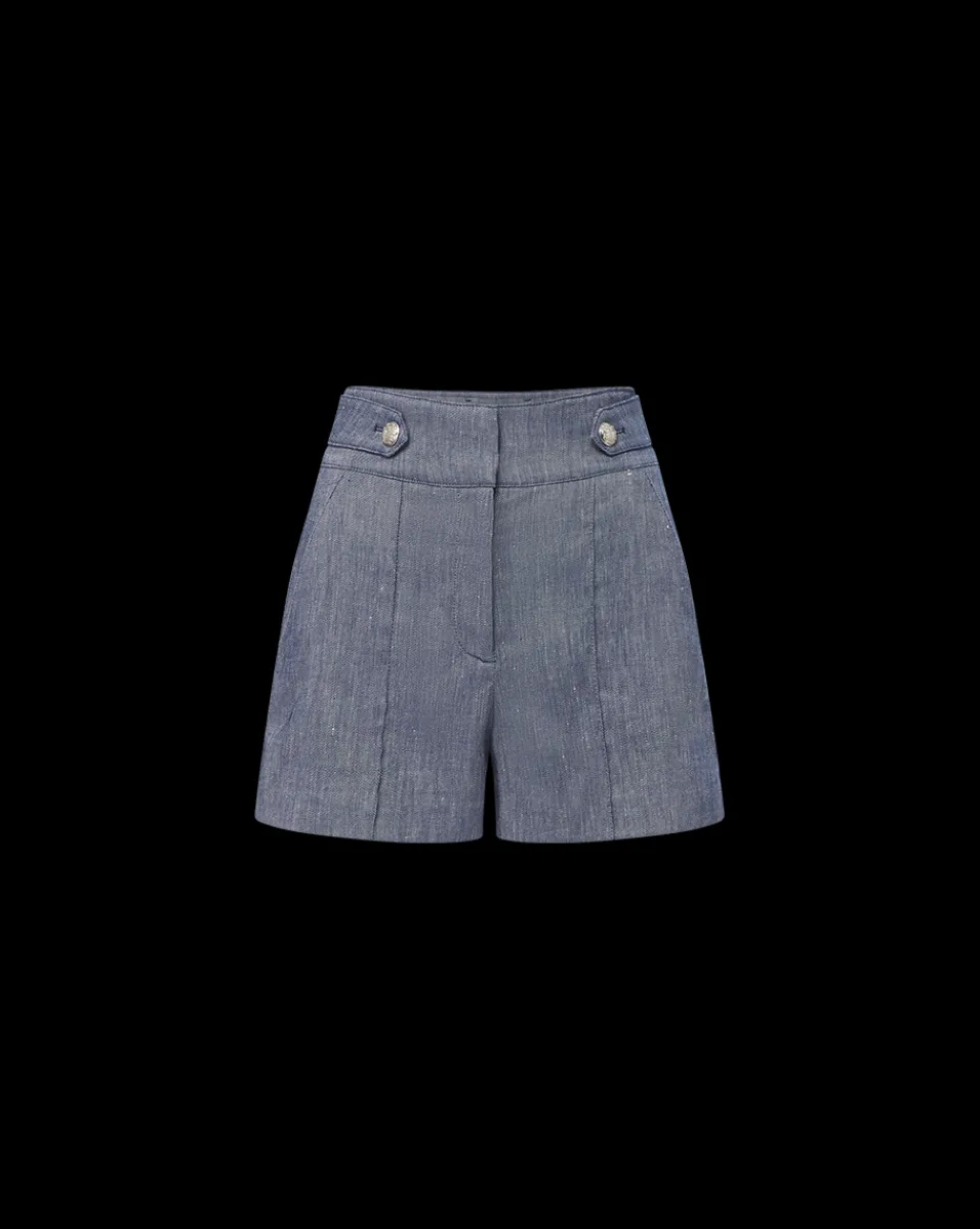 Veronica Beard Skirts & Shorts|Vb Classics*Runo Linen Short in Blue Melange BlueMelange