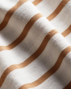 Veronica Beard Dresses*Ruta Striped Dress in Off-White/Khaki