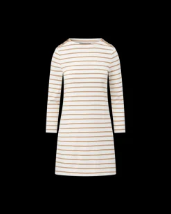 Veronica Beard Dresses*Ruta Striped Dress in Off-White/Khaki