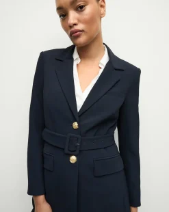 Veronica Beard Jackets & Outerwear|Matching Sets*Ryanne Belted Dickey Jacket in Navy