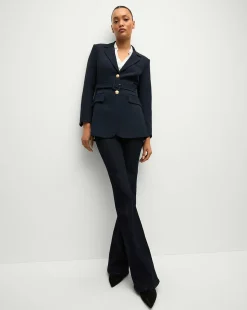 Veronica Beard Jackets & Outerwear|Matching Sets*Ryanne Belted Dickey Jacket in Navy