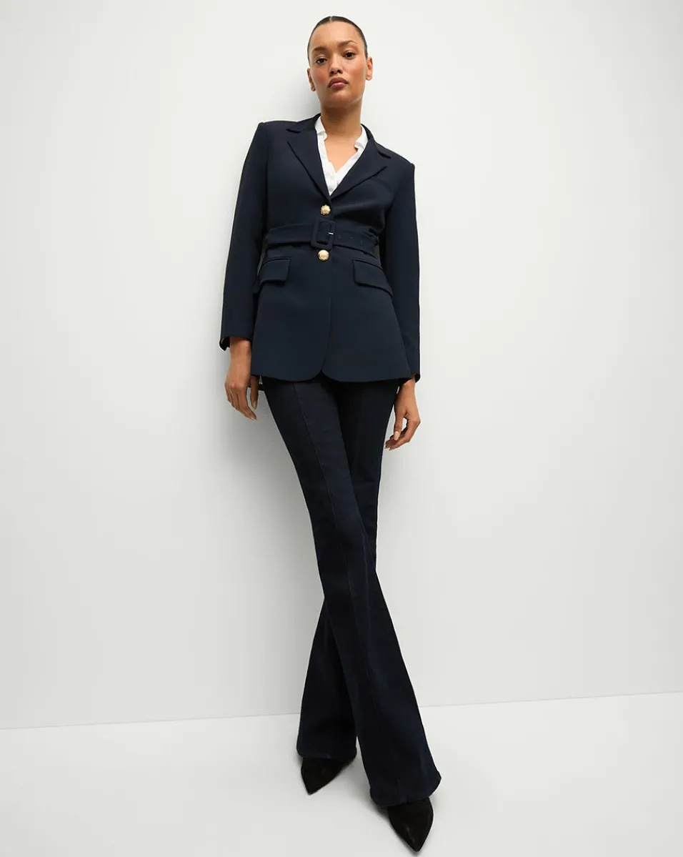 Veronica Beard Jackets & Outerwear|Matching Sets*Ryanne Belted Dickey Jacket in Navy