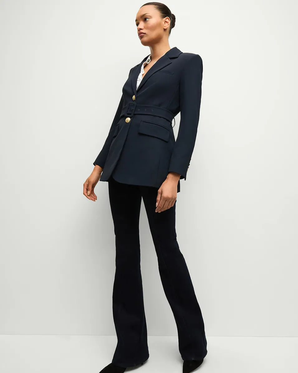 Veronica Beard Jackets & Outerwear|Matching Sets*Ryanne Belted Dickey Jacket in Navy