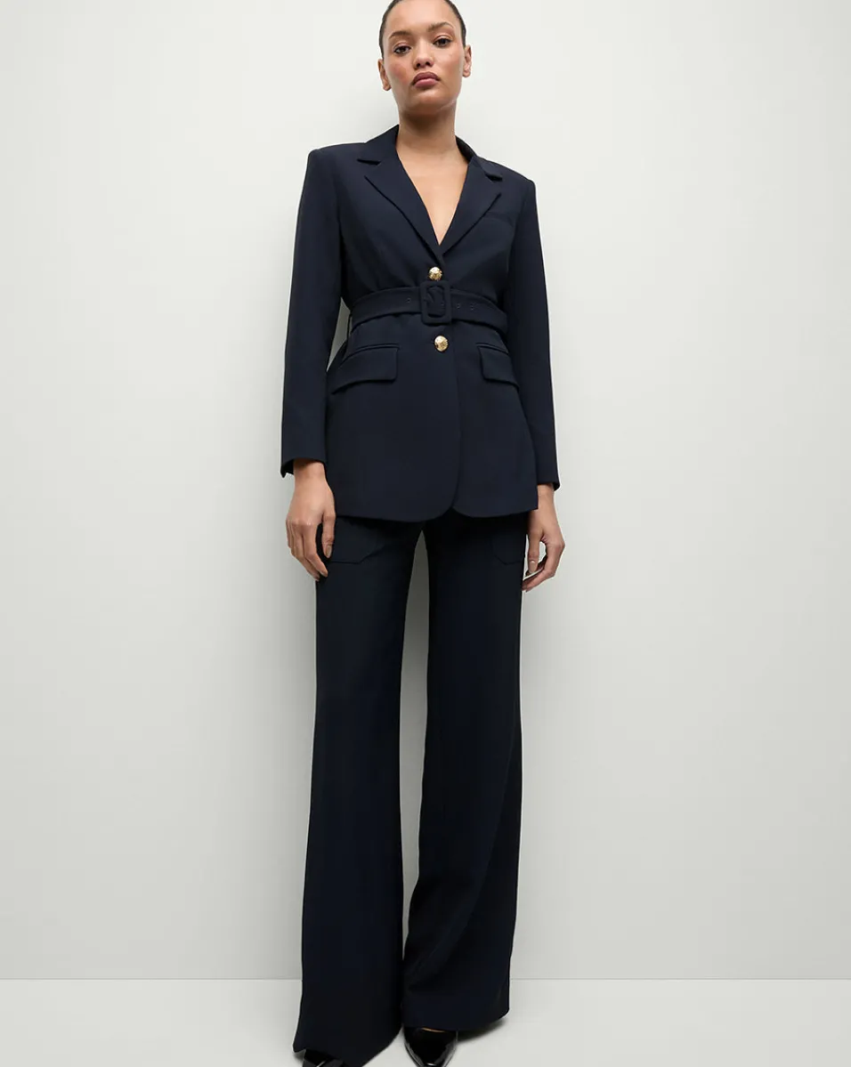 Veronica Beard Jackets & Outerwear|Matching Sets*Ryanne Belted Dickey Jacket in Navy