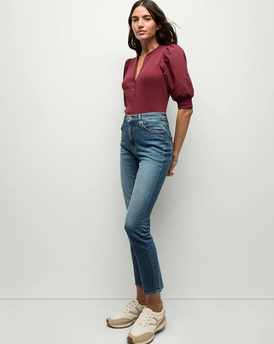 Veronica Beard Jeans*Ryleigh Slim Straight-Leg Jean in Wanderer Dust WandererDust