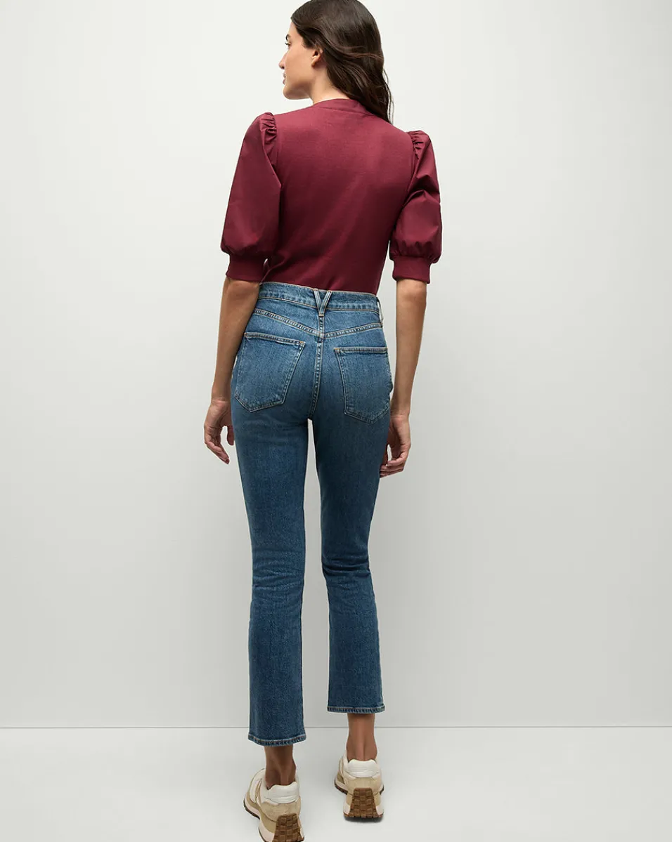 Veronica Beard Jeans*Ryleigh Slim Straight-Leg Jean in Wanderer Dust WandererDust
