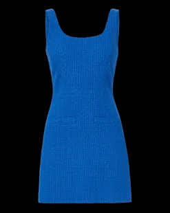 Veronica Beard Dresses*Sabra Tweed Dress Cobalt