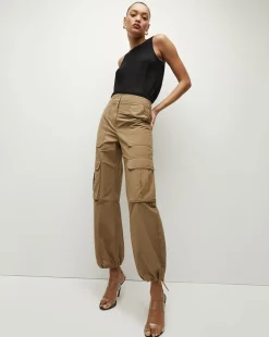 Veronica Beard Tops*Sabrina Satin Crepe Tank Top Black