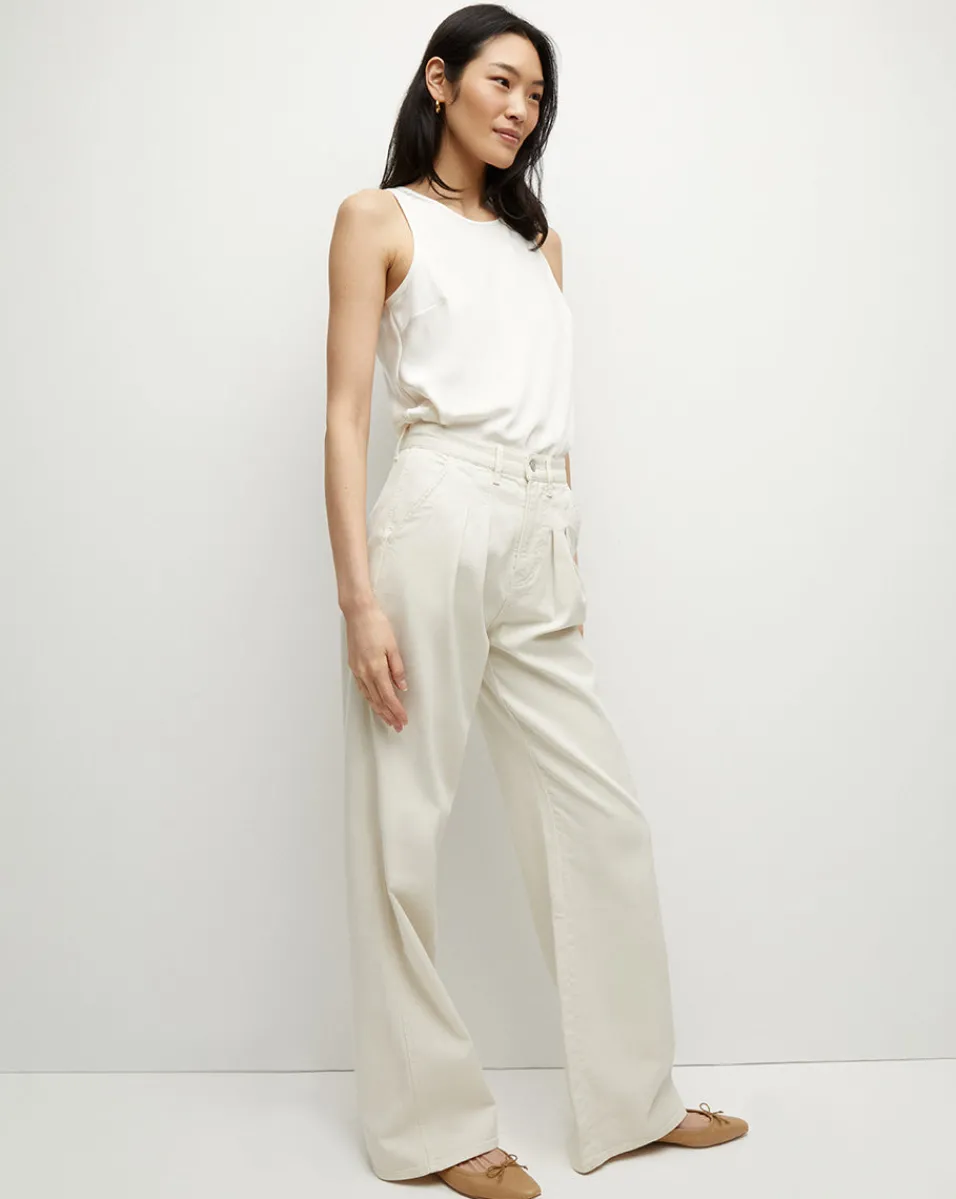 Veronica Beard Tops*Sabrina Crepe Tank in Off-White