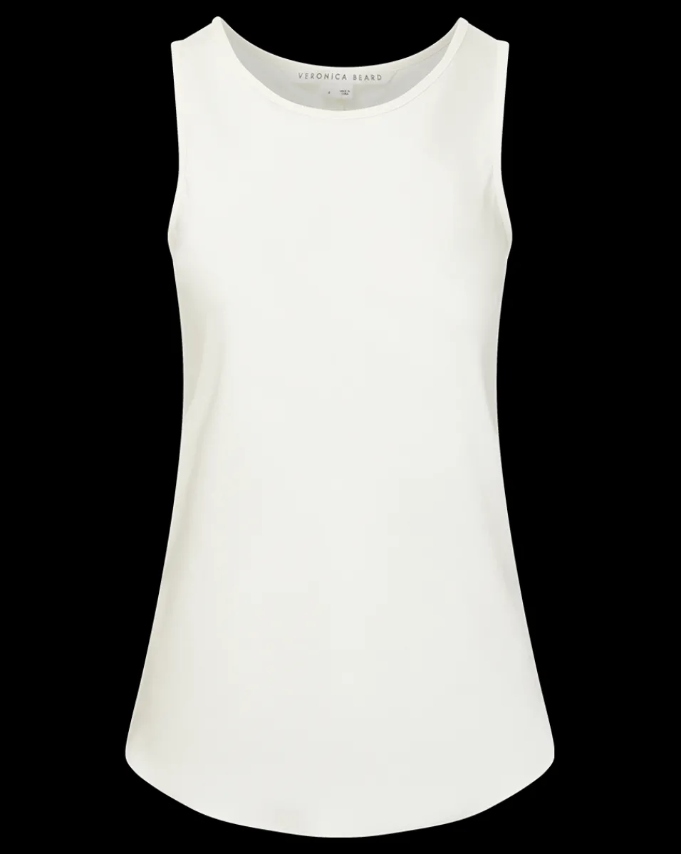 Veronica Beard Tops*Sabrina Crepe Tank in Off-White