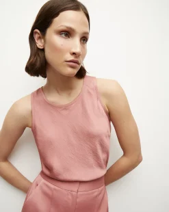 Veronica Beard Tops*Sabrina Crepe Tank in Rose