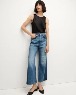 Veronica Beard Tops*Sabrina Stretch-Silk Tank Top in Black