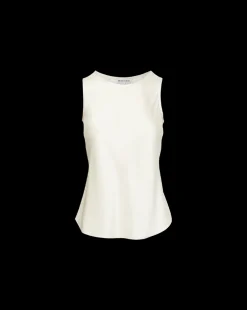 Veronica Beard Tops*Sabrina Stretch-Silk Tank Top in Ivory