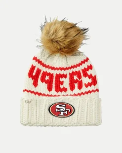 Veronica Beard Accessories|The Gift Guide*San Francisco 49ers Beanie in Ecru