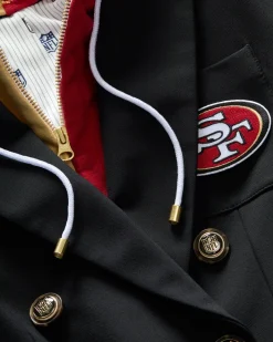 Veronica Beard Jackets & Outerwear|The Gift Guide*San Francisco 49ers Dickey Jacket in Black/Gold SanFrancisco49ers