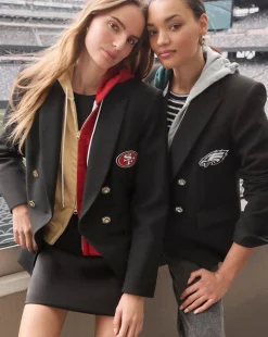 Veronica Beard Jackets & Outerwear|The Gift Guide*San Francisco 49ers Dickey Jacket in Black/Gold SanFrancisco49ers