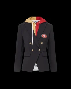 Veronica Beard Jackets & Outerwear|The Gift Guide*San Francisco 49ers Dickey Jacket in Black/Gold SanFrancisco49ers