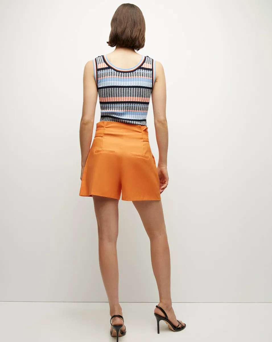 Veronica Beard Sweaters|Tops*Sandra Ribbed Tank in Blue Multi BlueMulti