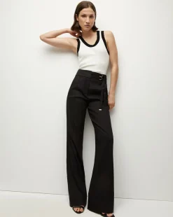 Veronica Beard Tops|Sweaters*Sandra Ribbed Tank in Ivory/Black