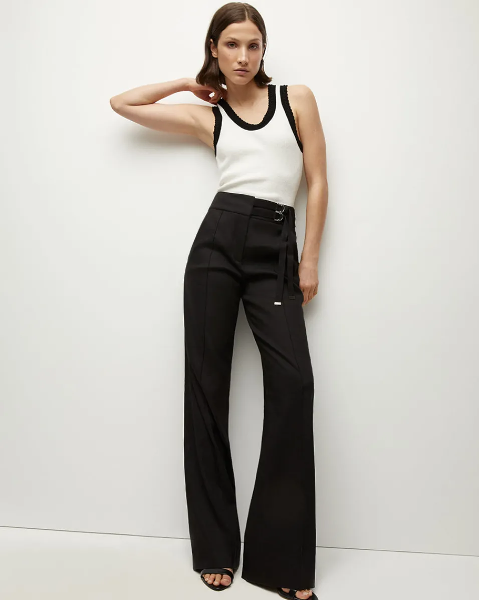 Veronica Beard Tops|Sweaters*Sandra Ribbed Tank in Ivory/Black