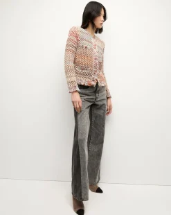 Veronica Beard Jackets & Outerwear|Sweaters*Sariyah Knit Jacket in Red Multi RedMulti