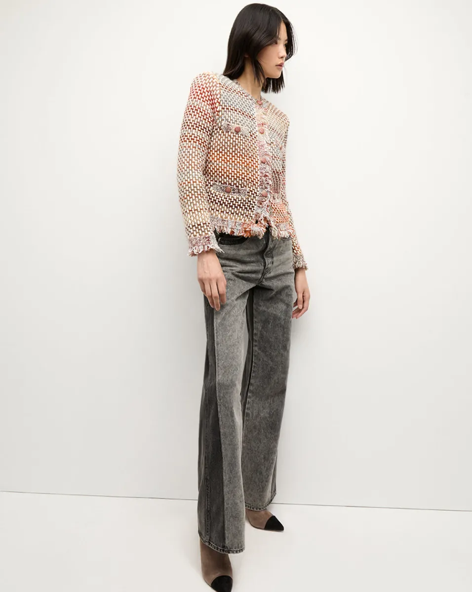 Veronica Beard Jackets & Outerwear|Sweaters*Sariyah Knit Jacket in Red Multi RedMulti