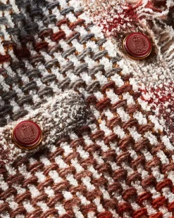 Veronica Beard Jackets & Outerwear|Sweaters*Sariyah Knit Jacket in Red Multi RedMulti