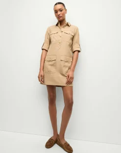Veronica Beard Dresses*Saude Cargo Dress in Khaki