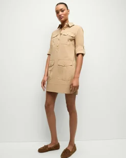 Veronica Beard Dresses*Saude Cargo Dress in Khaki